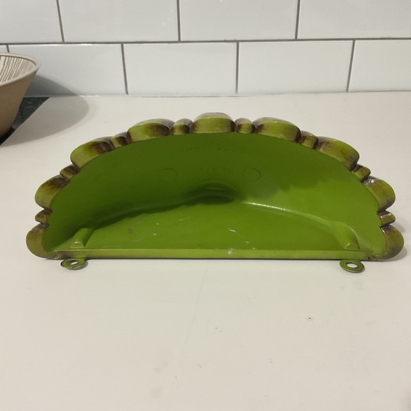 VTG Syroco Inc. Plastic Wall Pocket Sconce No. 4245 Olive Green - Picture 3 of 6